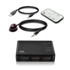 EWENT EW3730 SWITCH HDMI 4K 3X1CON MANDO DISTANCIA
