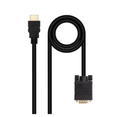 NANOCABLE 10.15.4348 HDMI-M - VGA-M 1.8M NEGRO