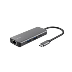 TRUST DALYX DOCKING USB-C 2XUSB 2XUSB TIPO-C 1XHDMI 1XRJ45 GRIS