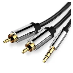 VENTION BCFBI JACK 3.5 MACHO - 2X RCA MACHO 3M NEGRO