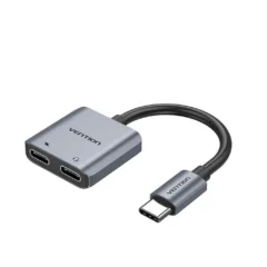 VENTION BGZHA USB TIPO-C MACHO - 2X USB TIPO-C HEMBRA (AUDIO Y CARGA)