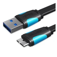 VENTION VAS-A12-B025 MICROUSB MACHO - USB MACHO 25CM AZUL Y NEGRO