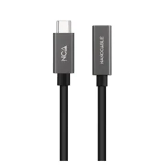 Nanocable 10.01.4402 Alargador USB-C/M - USB-C/H 2M Negro
