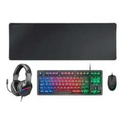 MARS GAMING MCP-RGB3 PACK TECLADO + RATON + ALFOMBRILLA + AURICULARES