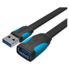 VENTION VAS-A13-B200 ALARGADOR USB/M - USB/H 2M NEGRO Y AZUL