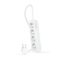 Nanocable 10.37.0004-NS Regleta 4 Tomas de Corriente 1.4m Blanca