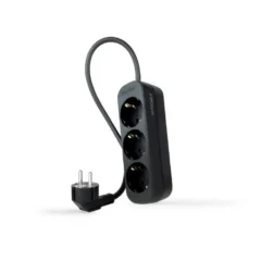 Nanocable 10.38.0003-NS-BK Regleta 3 Tomas de Corriente 1.4m Negra