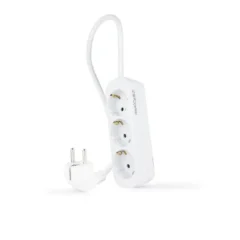 Nanocable 10.38.0003-NS Regleta 3 Tomas de Corriente 1.4m Blanca