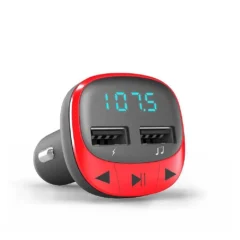 ENERGY SISTEM CAR TRANSMITTER FM RED (MICROSD,MP3)