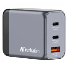 Universal Verbatim GNC-65 Cargador de Pared 2xUSB-C 1xUSB 65W