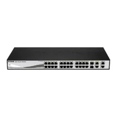 D-LINK SWITCH 24X10 100 +2GB SFP POE