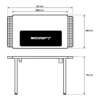 Drift DZ75 Mesa Gaming Alfombrilla XXL Negro y Rojo