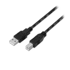 AISENS CABLE USB 2.0 IMPRESORA 3M NEGRO