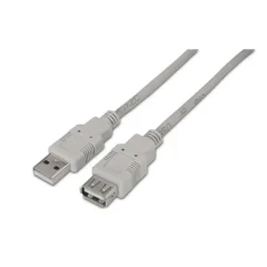AISENS CABLE ALARGADOR USB 1M BEIGE