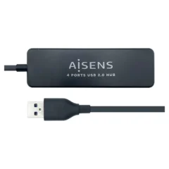 AISENS HUB USB 4 PUERTOS NEGRO