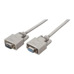 AISENS CABLE SERIE RS232 DB9 M H 1.8M BEIGE