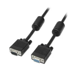 AISENS CABLE ALARGADOR SVGA CON FERRITA 1.8M NEGRO