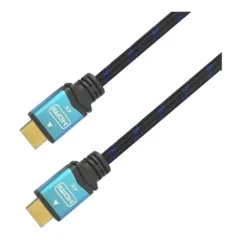 AISENS CABLE HDMI NYLON 2M NEGRO AZUL