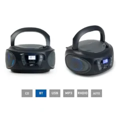 FONESTAS RADIO CD PORTATIL BOOM-ONE-G 13W GRIS