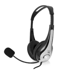 EWENT EW3562 AURICULAR + MICROFONO STÉREO NEGRO
