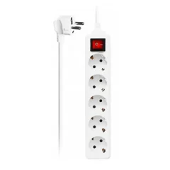 EWENT EW3916 REGLETA 5 TOMAS CON INTERRUPTOR