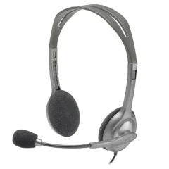 LOGITECH AURICULAR + MIC H111 GRIS