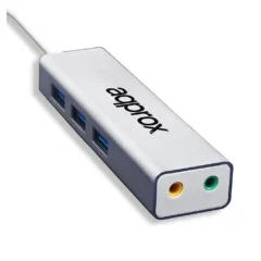 APPROX! APPPCIE51 TARJ. SONIDO USB 5.1+3X HUB 3.0