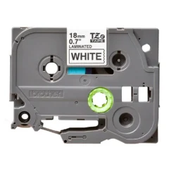 Brother TZE241 Cinta Laminada 18mm Negro / Blanco