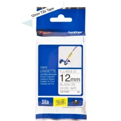 BROTHER P-TOUCH 12MM BLANCO NEGRO FLEXIBLE