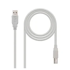 NANOCABLE CABLE USB 2.0 A M-B M, BEIGE, 3 M
