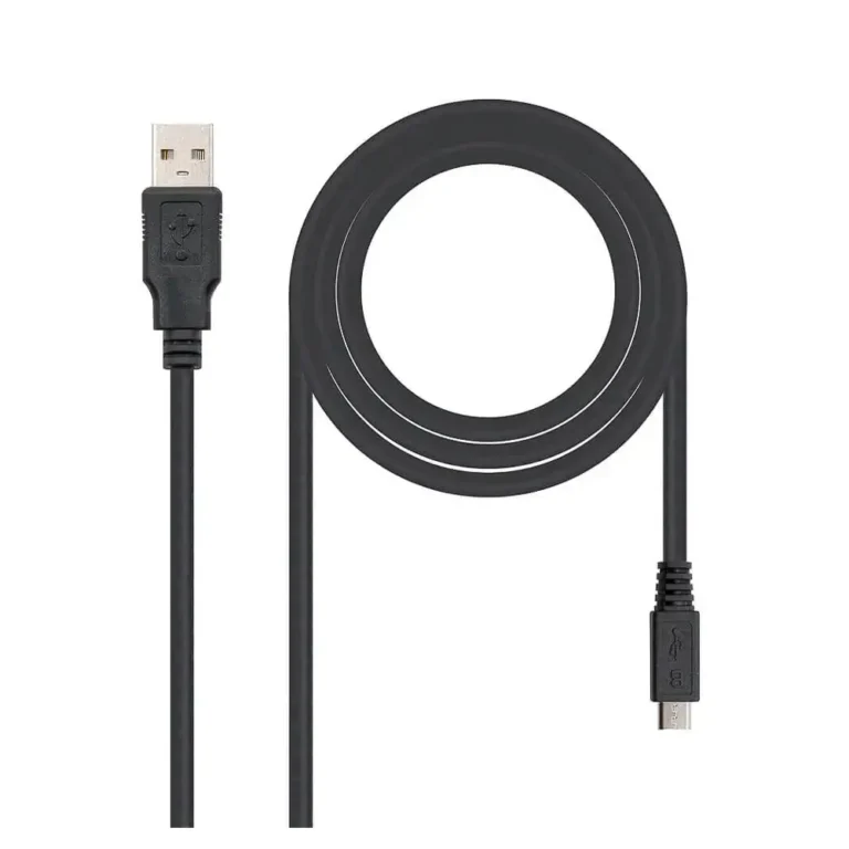 NANOCABLE 10.01.0503 USB 2.0 A/M - Micro B/M Negro 3.0m