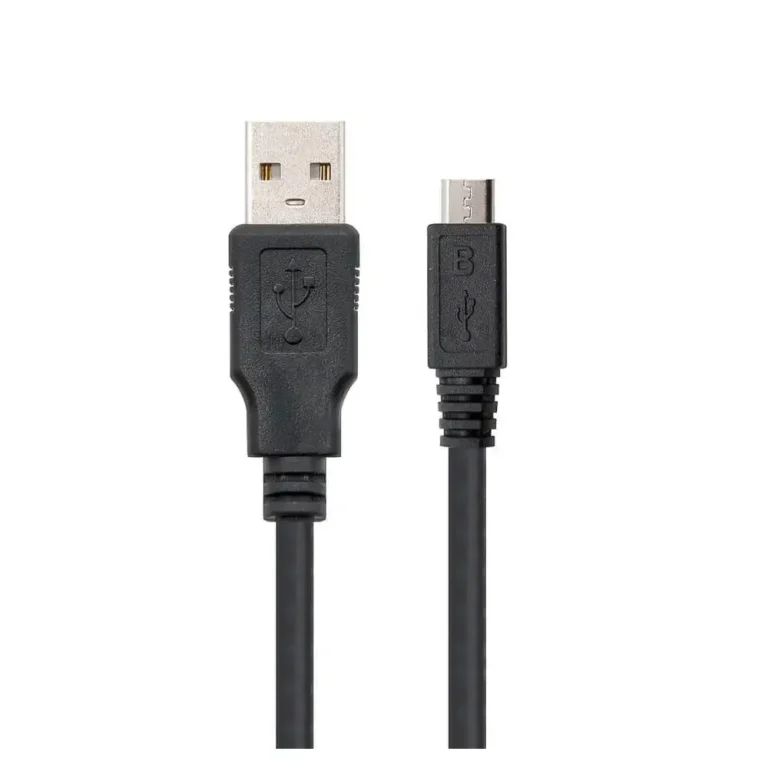 NANOCABLE 10.01.0503 USB 2.0 A/M - Micro B/M Negro 3.0m