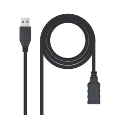 Nanocable 10.01.0903-BK Cable USB 3.0, tipo A/M-A/H, Negro, 3.0m