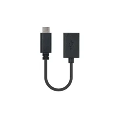 NANOCABLE CABLE USB 2.0 3A, USB-C M-A F, 15CM