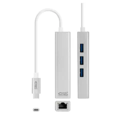 NANOCABLE CONVERSOR USB-C ETHERNET+3XUSB 3.0