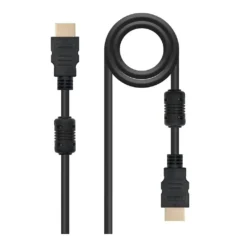 NANOCABLE CABLE HDMI CON FERRITA, M-M, NEGRO, 1.8M