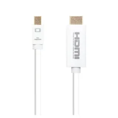 NANOCABLE CABLE CONVERSOR MINI DP A HDMI BLANCO 2M