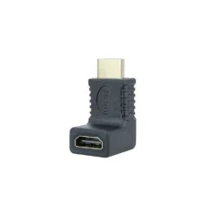 NANOCABLE ADAPTADOR HDMI M - HDMI H ACODADO NEGRO