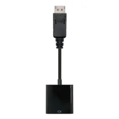 NANOCABLE CONVERSOR DP A SVGA, DP M-SVGA H, NEGRO, 15 CM