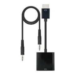 NANOCABLE CONVERSOR HDMI A SVGA+AUDIO, HDMI M-SVGA H 1M