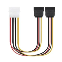 NANOCABLE CABLE SATA ALIMENTACION, 5.25" M-2XSATA H, 20 CM