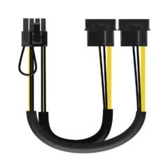 NANOCABLE CABLE TARJ.GRAFICA, 2X5.25" M-PCI-E(6+2PIN) M 20CM