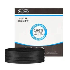 NANOCABLE BOBINA CABLE RJ45 CAT5 UTP RIGIDO EXTERIOR 100MTS