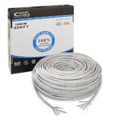 NANOCABLE CABLE RED RJ45 CAT.6 UTP RIGIDO AWG24, 100 M