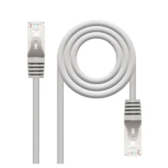 NANOCABLE CABLE DE RED LATIGUILLO RJ45 CAT.6 FTP AWG24, GRIS, 2.0M