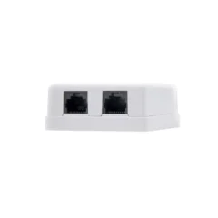 NANOCABLE ROSETA DE SUPERFICIE CAT.6 UTP 2 TOMAS, BLANCO