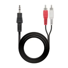 NANOCABLE CABLE AUDIO JACK 3.5 M-2XRCA M, 3 M