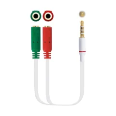 NANOCABLE CABLE ADAP. AUDIO JACK3.5 4PIN-2XJACK3.5 3PIN 20CM