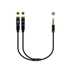 NANOCABLE CABLE ADAP. AUDIO JACK3.5 4PIN-2XJACK3.5 3PIN 30CM