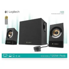 LOGITECH ALTAVOZ 2.1 Z533 60W RMS 20 KHZ NEGRO